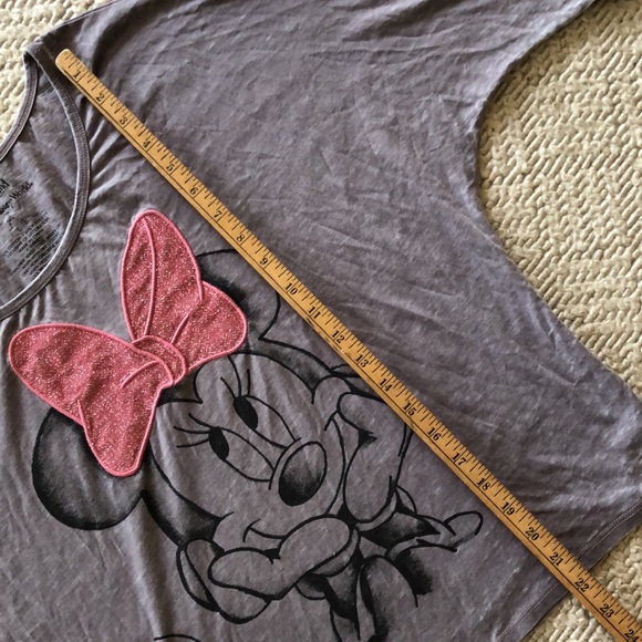 Walt Disney World Disneyland Appliquéd Shimmer Minnie Mouse - Picture 15 of 16